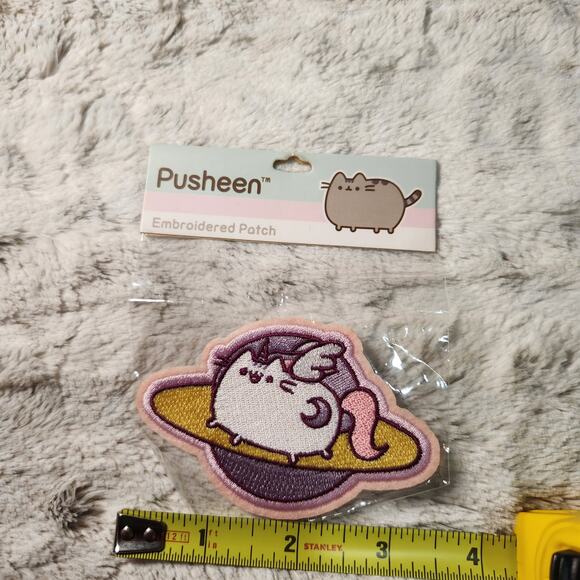 Pusheen Unicorn Space Iron-On Patch Pink and Purple - Picture 3 of 3